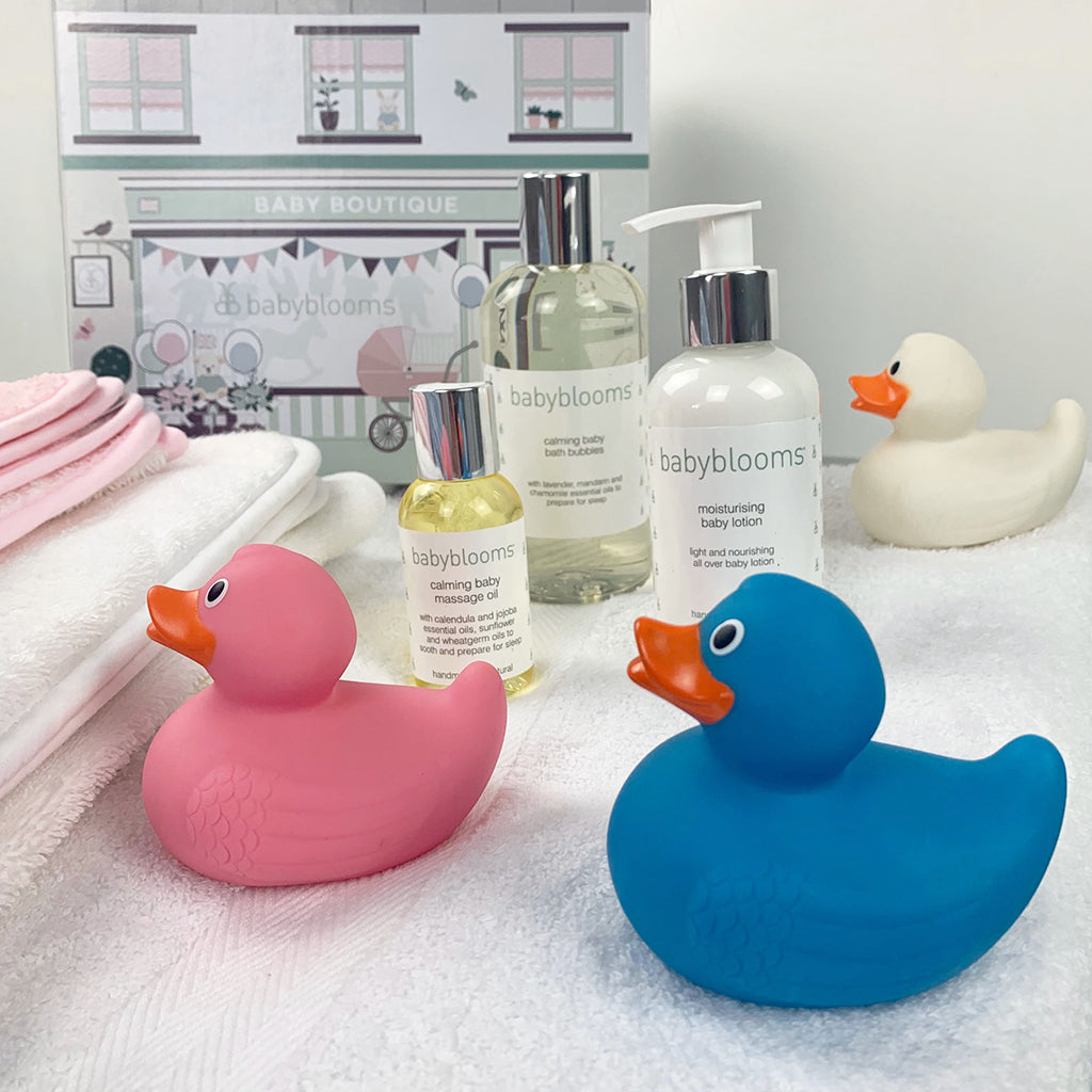 Personalized Baby Bathtime Gift Set - Blue | Newborn Bath Essentials & Baby Shower Gifts for Boys & Girls | Perfect for Bath Time, Baby Showers & First Birthday Presents