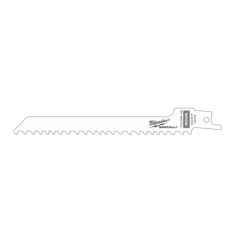 5-Pack 4/6 TPI SAWZALL Blades 6-Inch for Wood & Metal Cutting - Ideal for Demolition, Renovation & DIY Projects