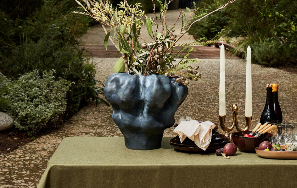 Timna Short Aged Iron Vase - Rustic Home Decor for Farmhouse, Wedding Centerpiece & Tabletop Display
