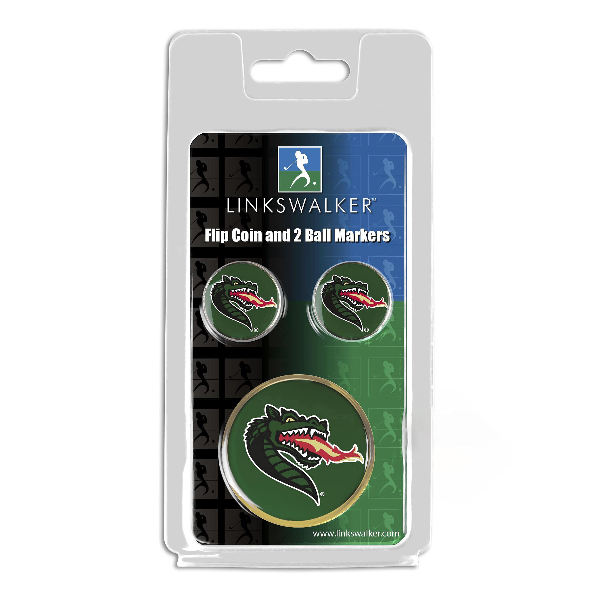 LinksWalker Flip Decision Challenge Coin with 2 Golf Ball Markers - Premium Golfer's Gift Set for Men | Perfect for Golf Tournaments, Gifts & Course Accessories