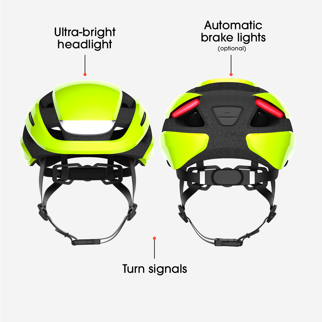 Lumos Ultra Bike Helmet with LED Lights - Smart Bluetooth Cycling Helmet for Night Riding Safety - Perfect for Urban Commuters & Mountain Bikers