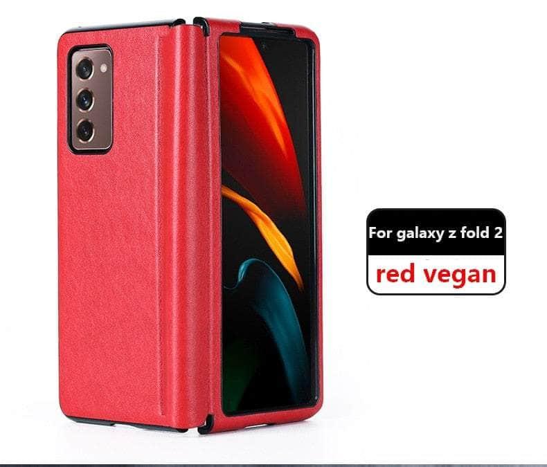 Premium Vintage Leather Case for Samsung Galaxy Z Fold 3 - Luxury Protective Cover with Card Slots | Perfect for Business Professionals & Travel Enthusiasts