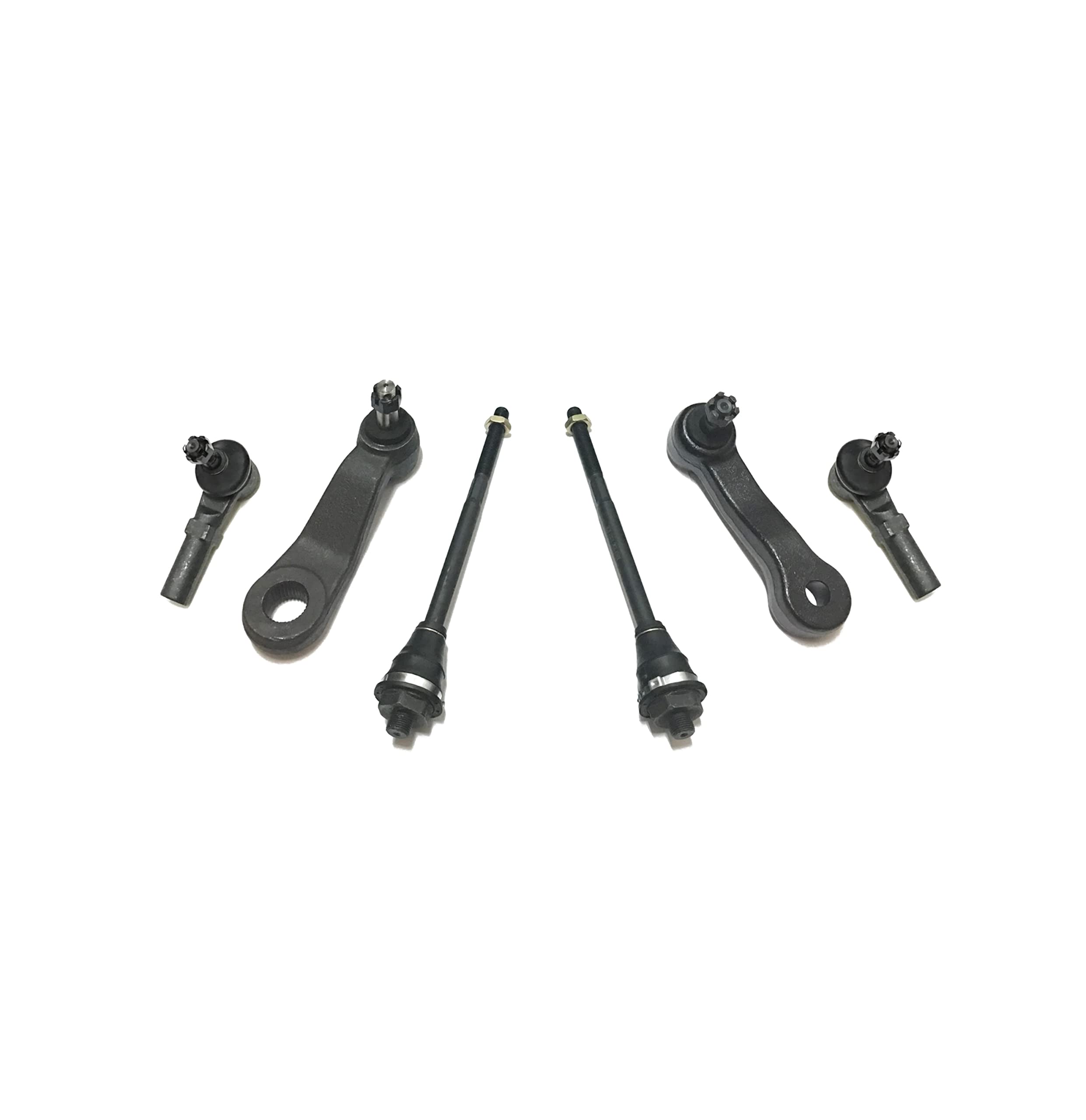 14-Piece Suspension Kit - Front & Rear Sway Bar Links, Lower Ball Joints, Inner/Outer Tie Rod Ends, Pitman Arm with 3-Groove Spline, Offset Upper Control Arm - Perfect for Jeep Wrangler, Chevy Silverado & Ford F-150 Off-Road Upgrades