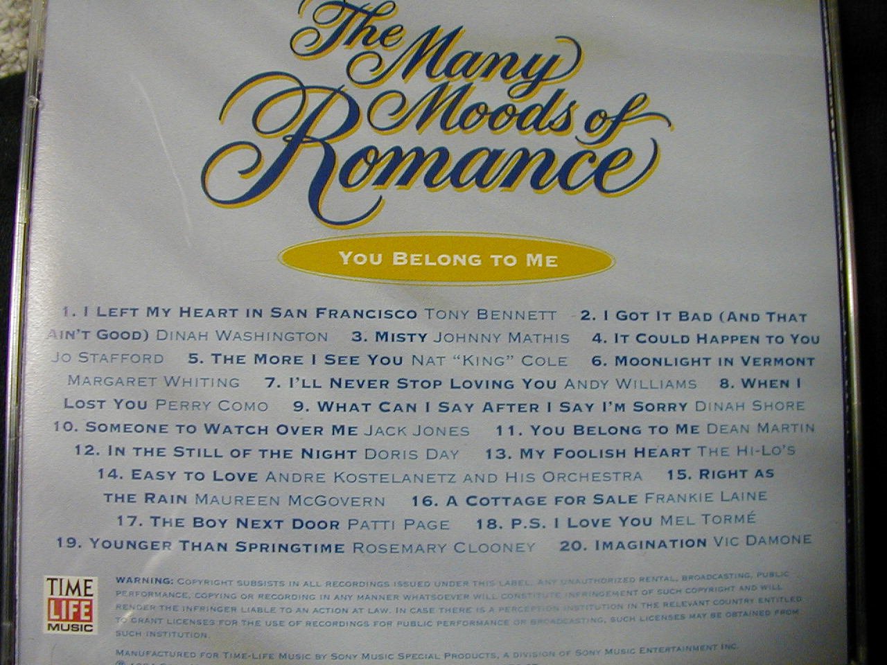 Romantic Moods & Love Songs - 'You Belong To Me' by Time Life | Perfect for Date Nights, Weddings & Relaxing Evenings