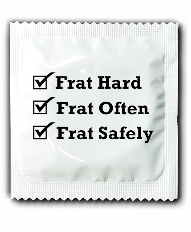 Frat Hard Frat Often Condoms - Premium Quality Condoms for College Students & Party Lovers - Perfect for Greek Life, Dorm Parties & Casual Encounters