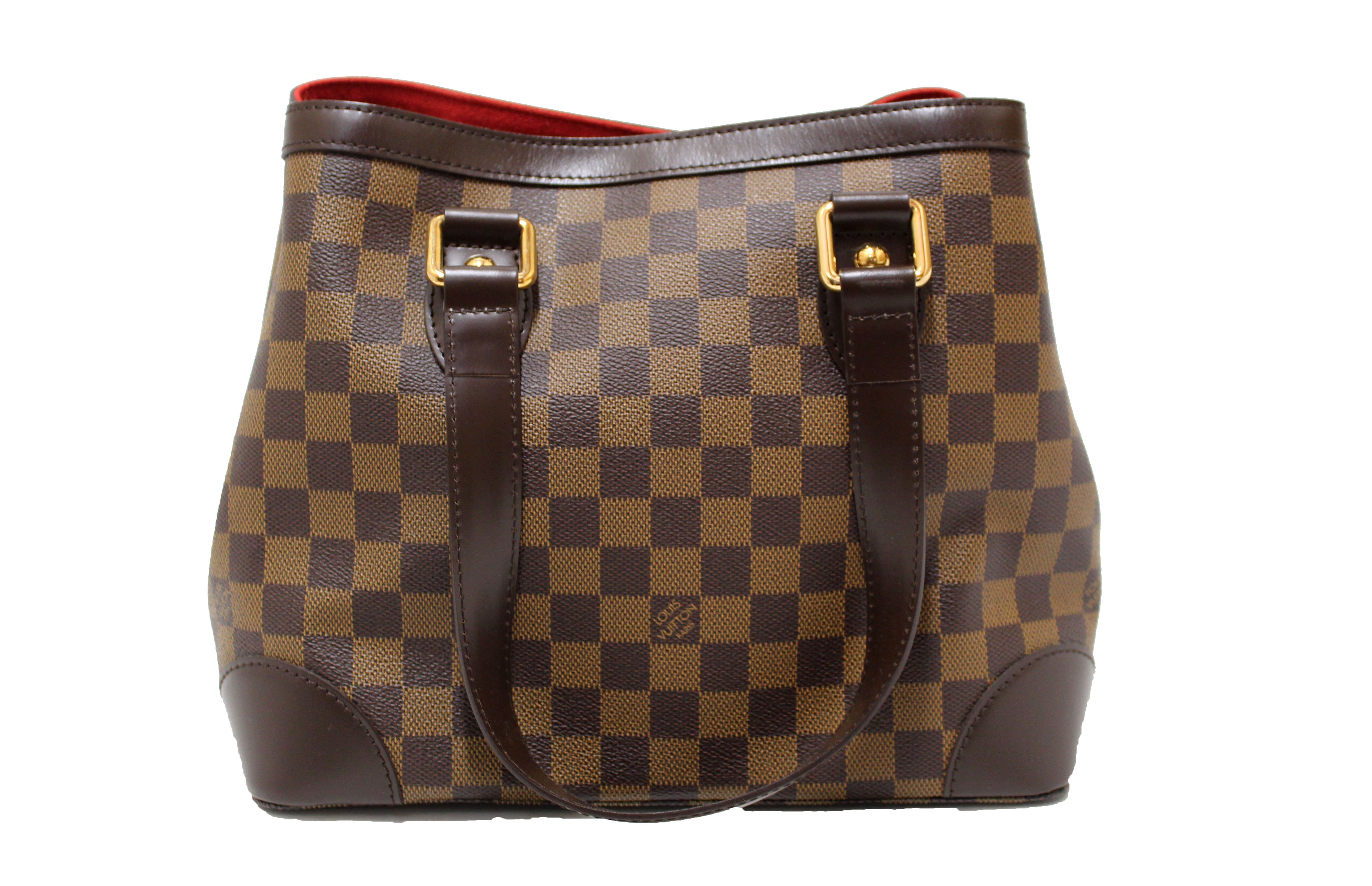 Authentic Louis Vuitton Damier Ebene Hampstead PM Handbag - Luxury Designer Shoulder Bag for Women, Perfect for Work, Travel & Everyday Use