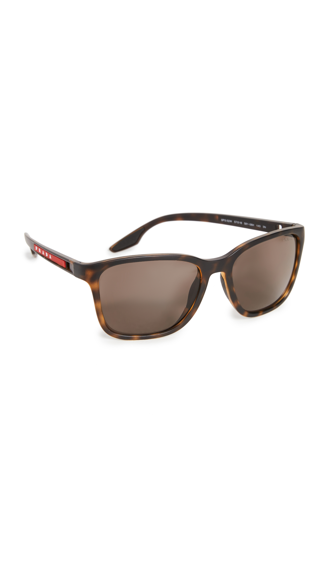 Prada Women's Sporty Rectangular Sunglasses UV Protection - Luxury Fashion Sunglasses for Women - Perfect for Beach, Driving & Outdoor Activities