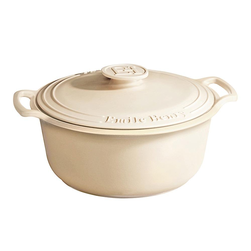 Emile Henry Sublime Dutch Oven 7.5 Quart - Enameled Cast Iron Casserole Pot for Braising, Stewing & Baking - Perfect for Soups, Bread & One-Pot Meals