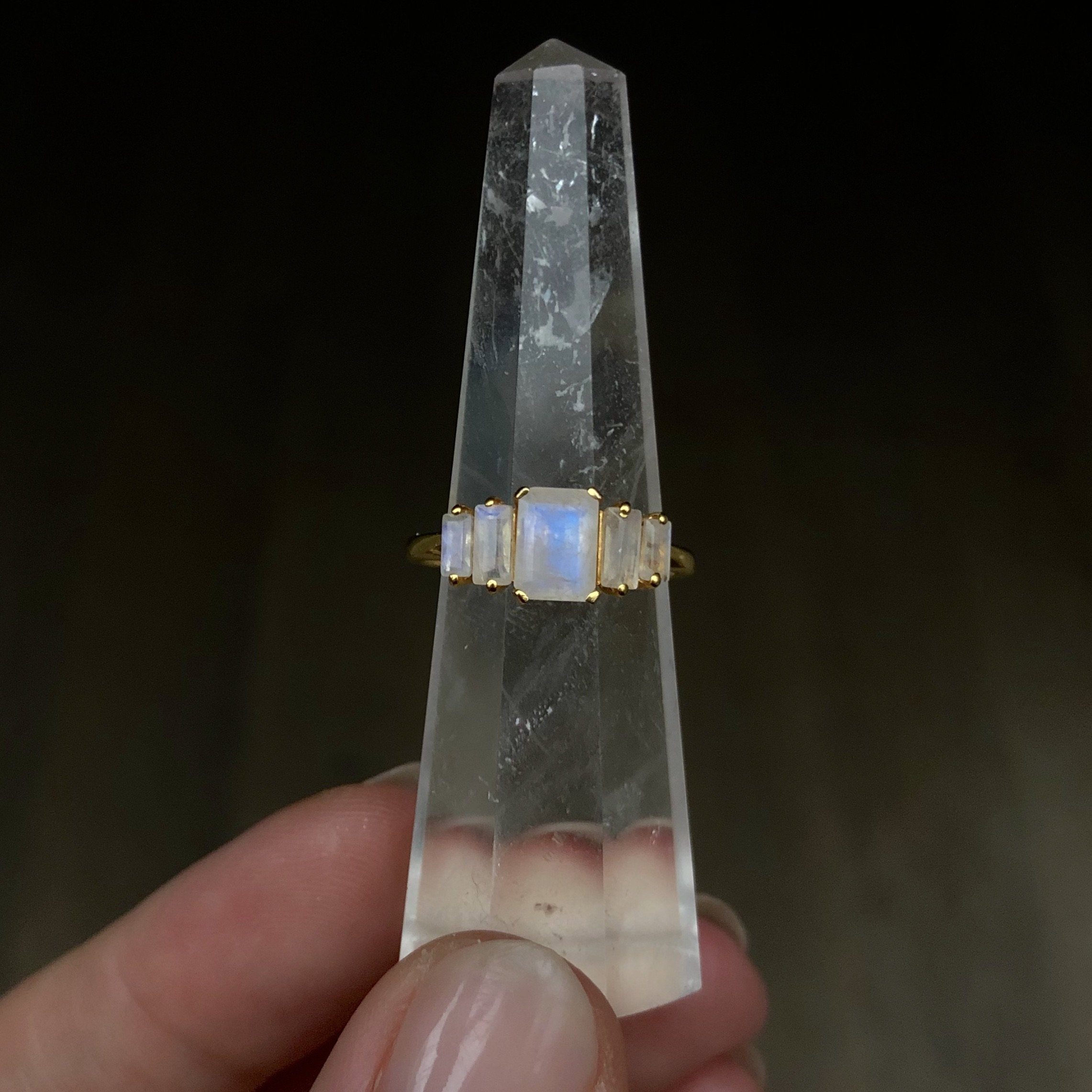 Moonstone Silver Ring for Women - Elegant Bohemian Jewelry for Everyday Wear & Special Occasions