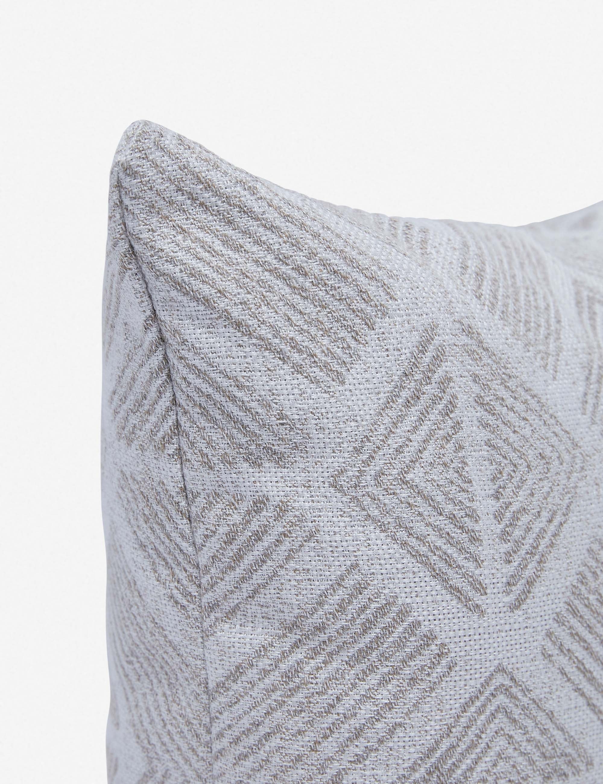 Bali Indoor Outdoor Lumbar Pillow - Sunbrella Fabric - Water Resistant & UV Protected - Perfect for Patio, Sofa & Bed Decor - Lulu and Georgia Collection