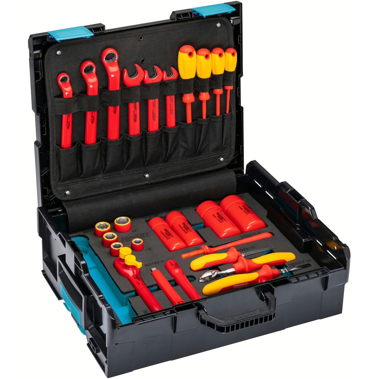 Hazet 150/27 Professional Insulated Tool Set for Electricians - Shockproof Hand Tools for Electrical Work & Home Repairs