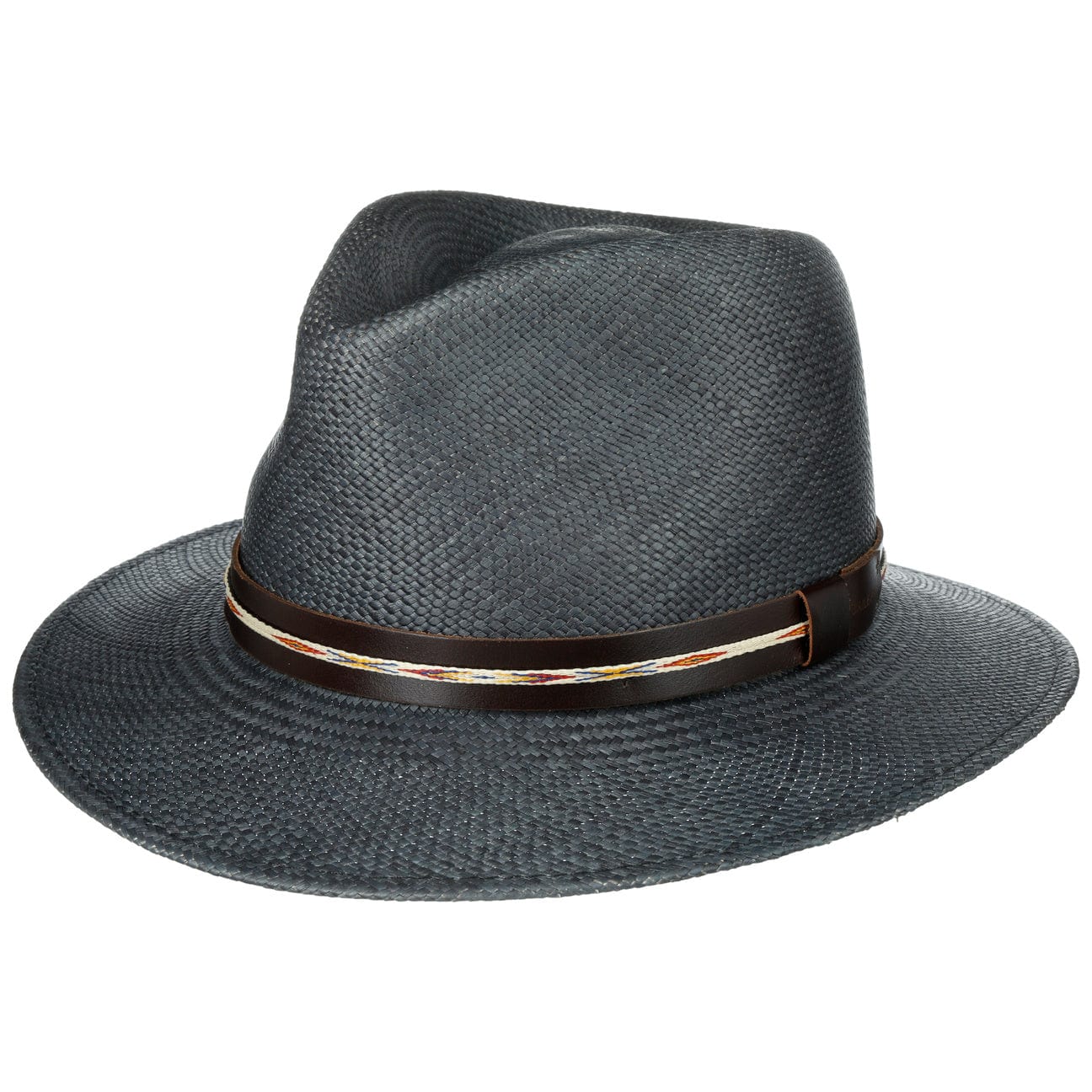Stansfields Panama Hat by Bailey 1922 - Premium Straw Fedora Hat for Men & Women - Sun Protection & Summer Style - Perfect for Beach, Travel, and Outdoor Events