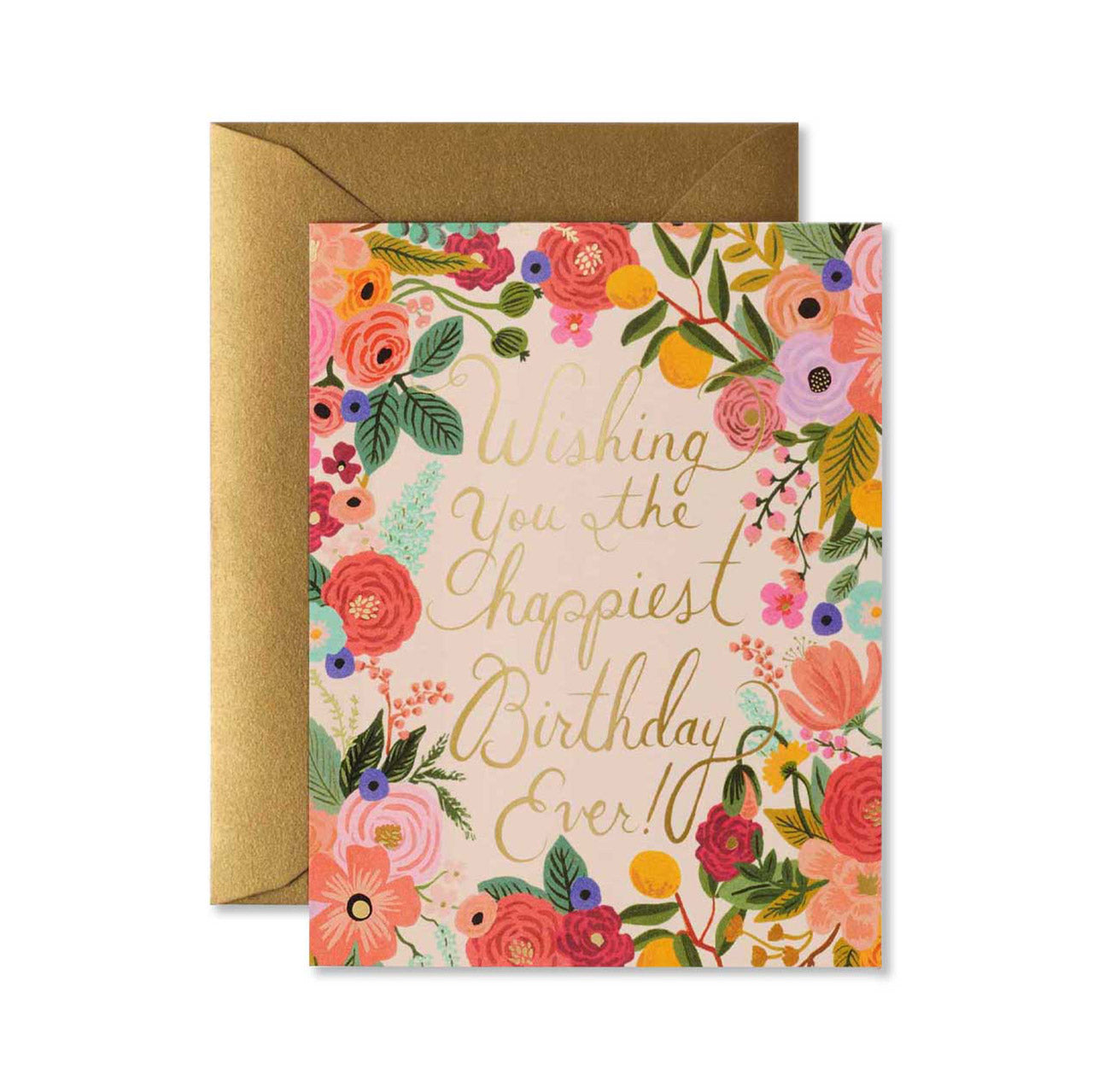 Beautiful Garden Party Birthday Greeting Card - Floral Design for Women, Men & Friends - Perfect for Outdoor Celebrations & Special Occasions