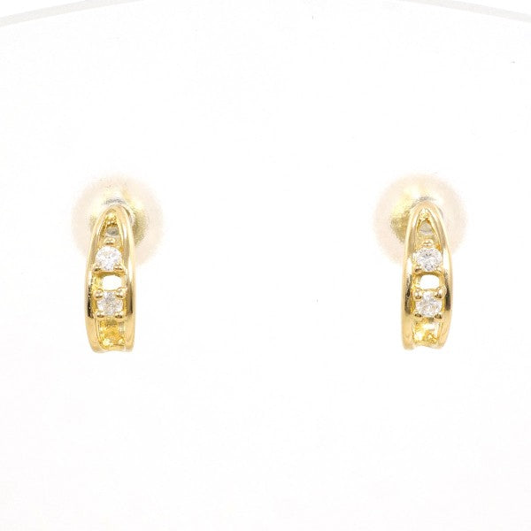 18K Yellow Gold Diamond Earrings for Women - Elegant Stud Earrings with Real Diamonds - Perfect for Weddings, Anniversaries & Special Occasions