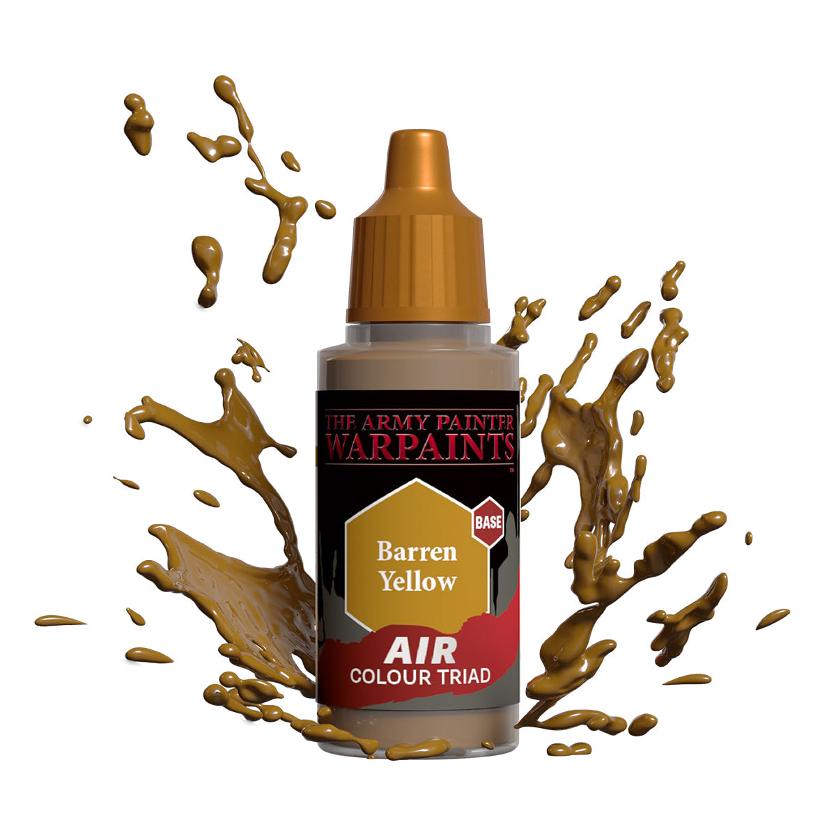 Warpaints Air: Barren Yellow - Premium Matte Acrylic Paint for Miniatures & Models - Perfect for War Gaming, Tabletop RPGs, and Hobby Painting