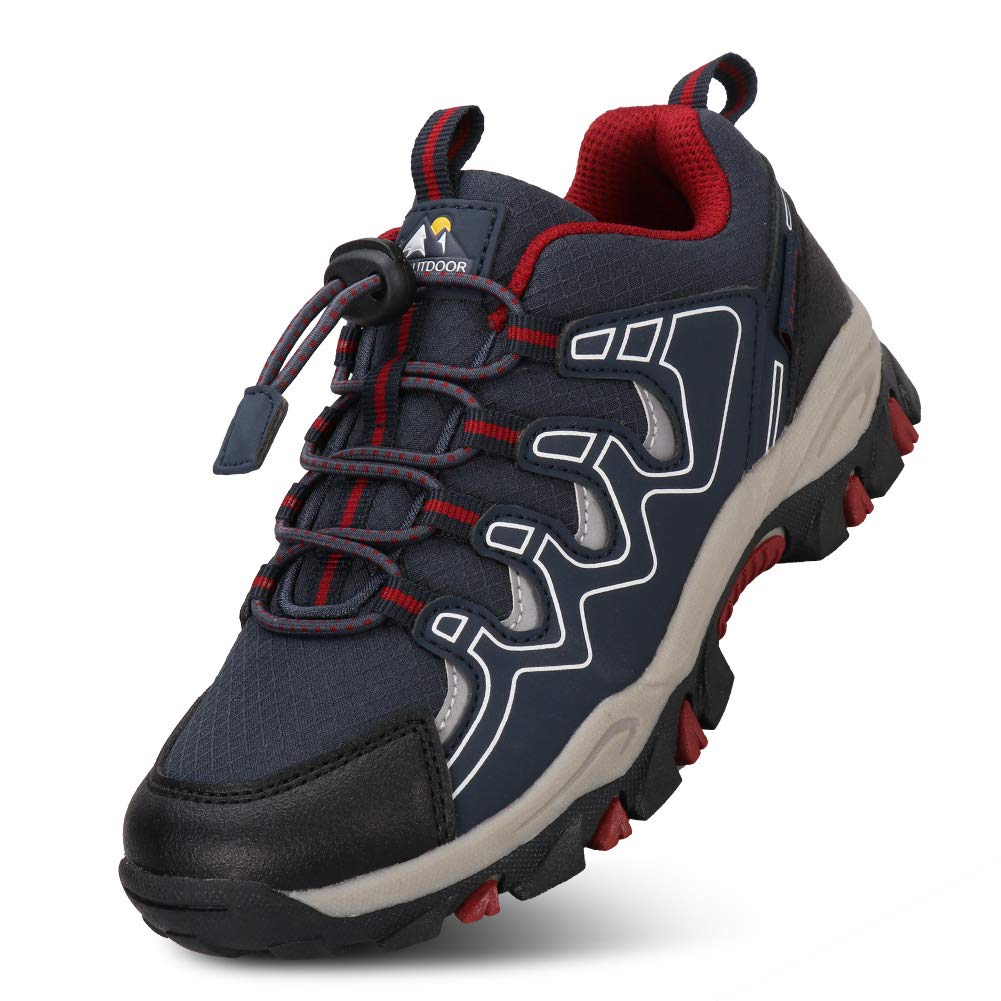 **UOVO Boys Sneakers - Waterproof Running & Hiking Shoes for Kids - Slip-Resistant Athletic Outdoor Shoes for Little & Big Boys - Perfect for School, Sports & Play**