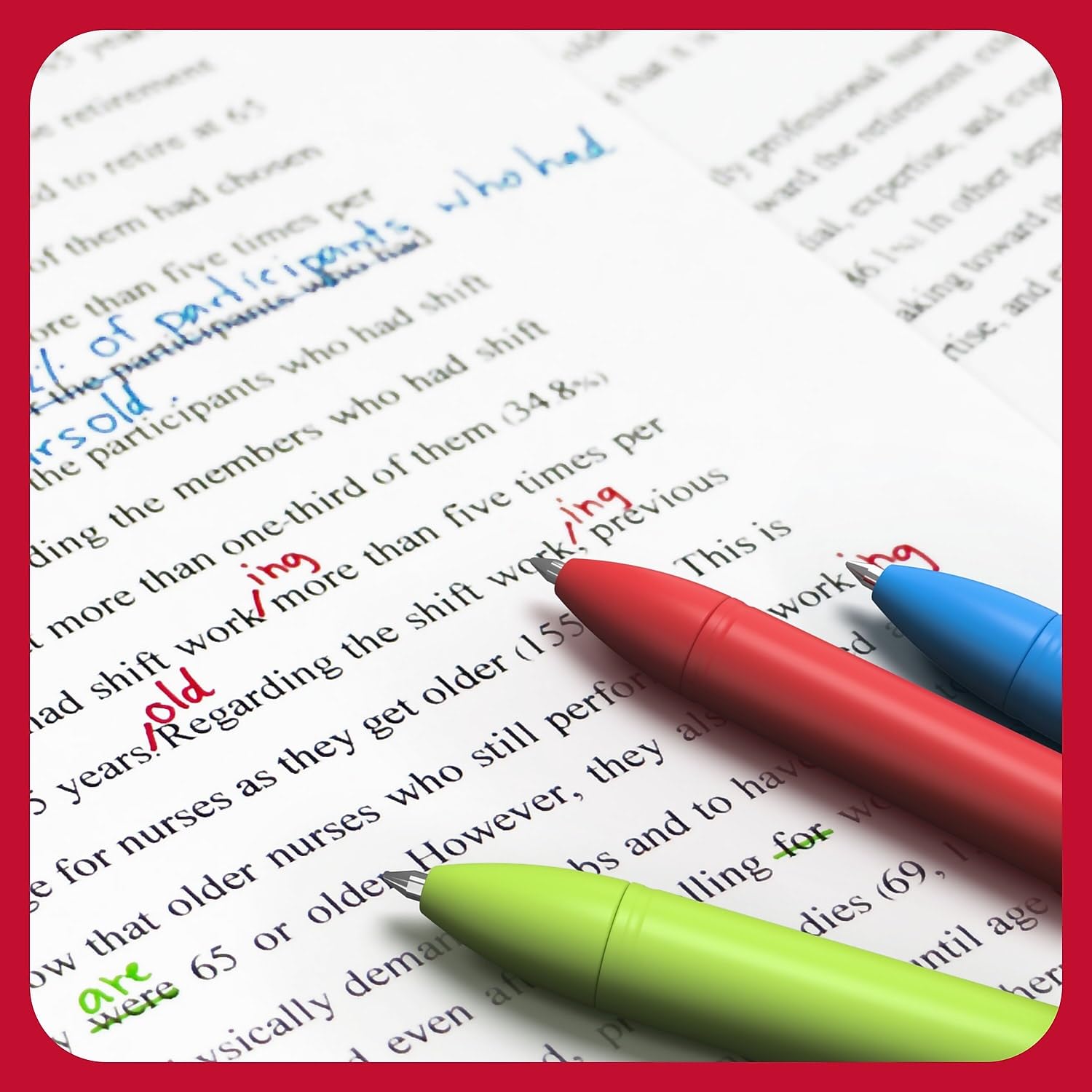 STAPLES TRU RED Quick Dry Gel Pens, Fine Point 0.5mm, 12-Pack - Smooth Writing for Office, School & Note Taking