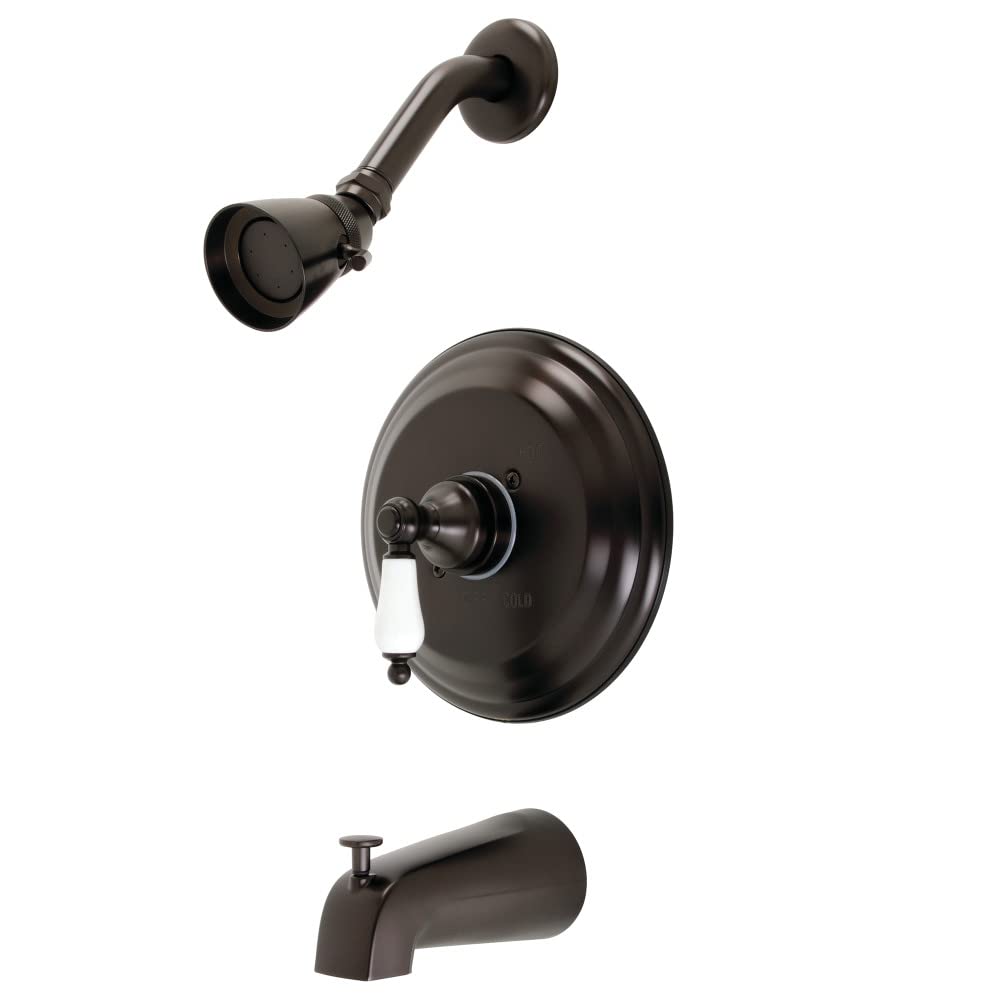 Kingston Brass KB3635PLT Oil Rubbed Bronze Tub and Shower Trim Kit - 7.5 x 7.5 x 7.13 Inches - Perfect for Bathroom Renovation & Modern Shower Upgrades