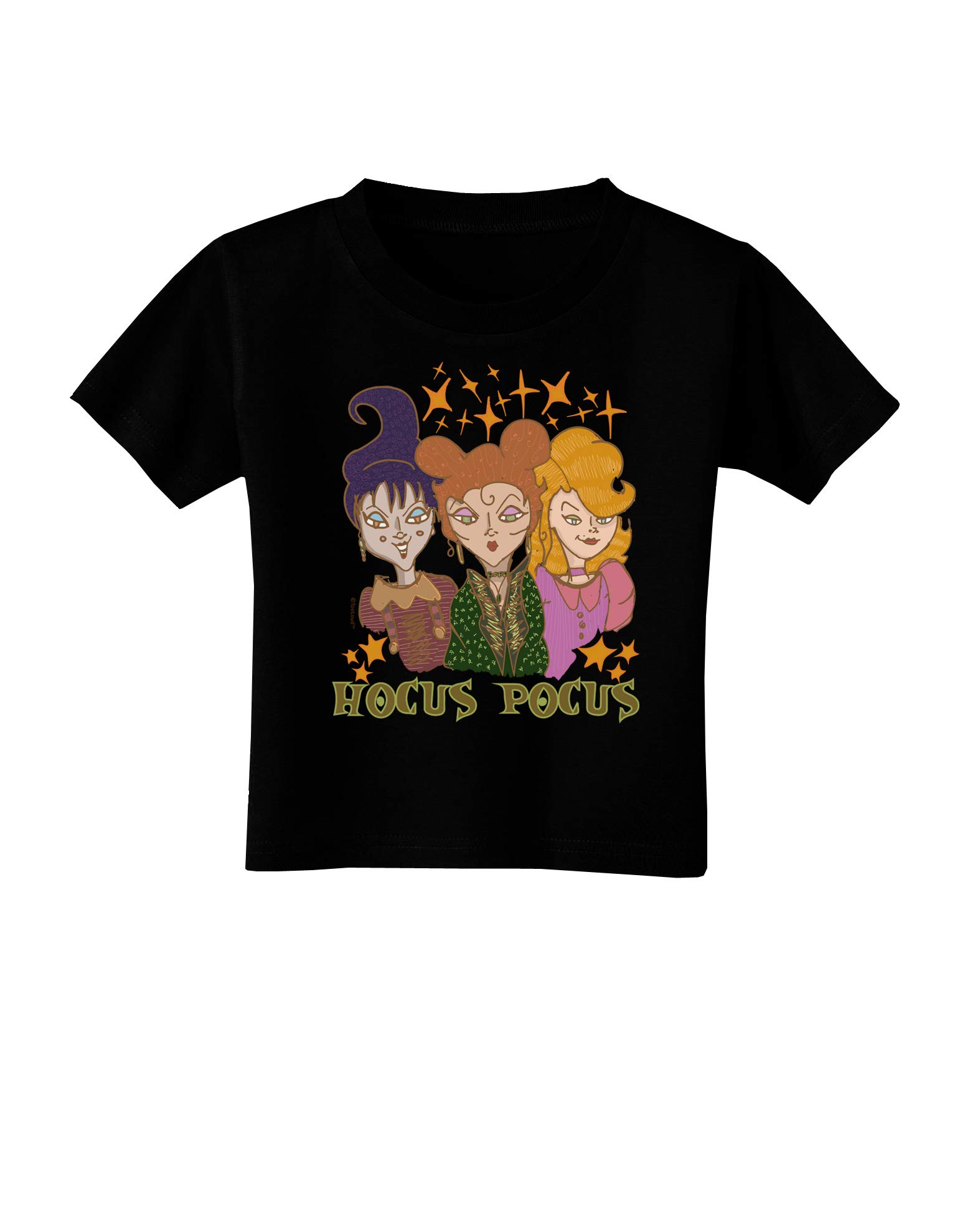 TOOLOUD Hocus Pocus Witches Halloween Toddler T-Shirt - Black Cotton Tee for Boys & Girls - Perfect for Halloween Costumes, Trick or Treating & Witch-Themed Parties