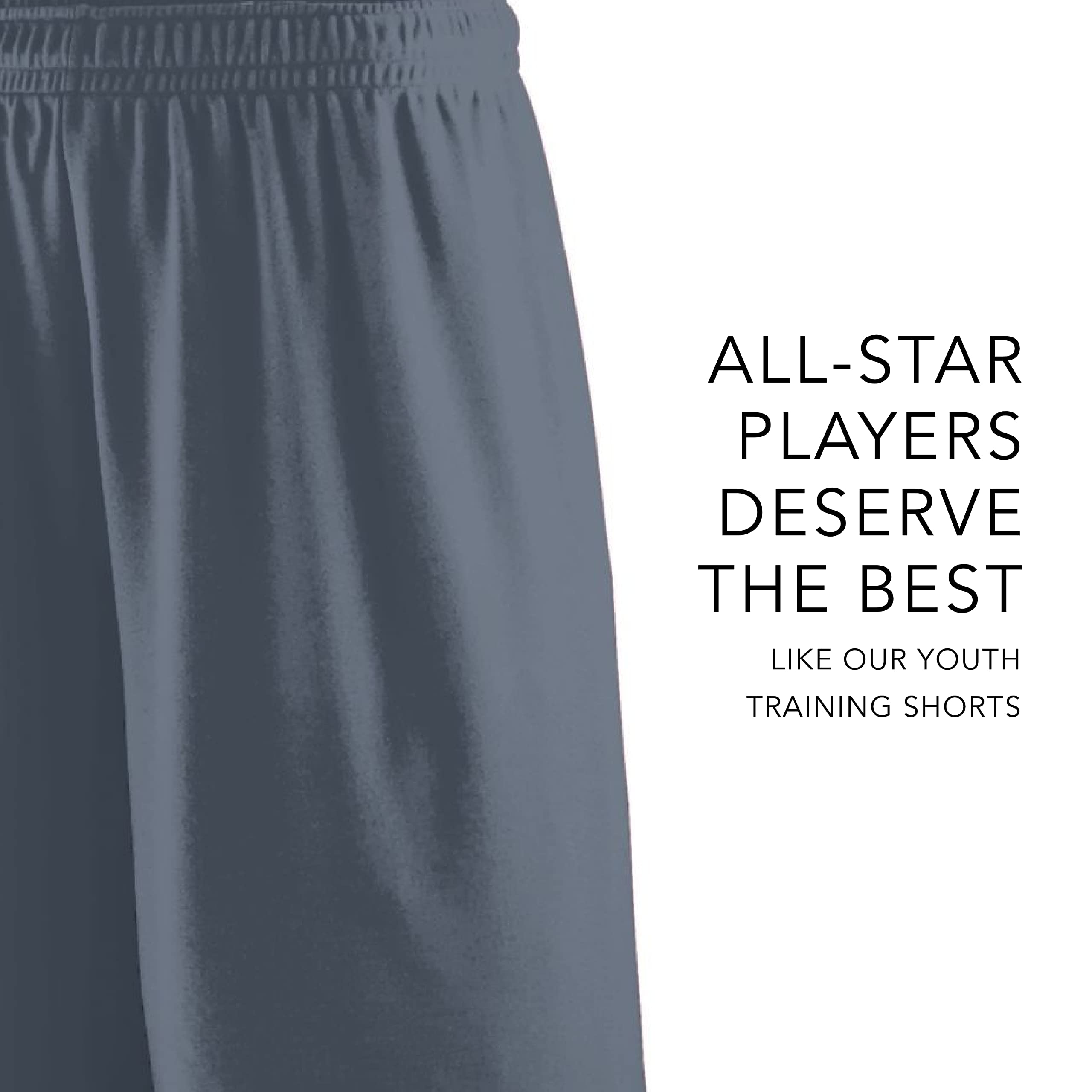 Augusta Sportswear Youth Training Shorts - 9-Inch Inseam Athletic Gym Shorts for Teens | Perfect for Basketball, Soccer & School Sports Workouts