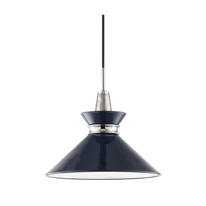 Gianna Small Pendant Light Fixture in Polished Nickel - Perfect for Kitchen Island, Dining Room, or Entryway Lighting