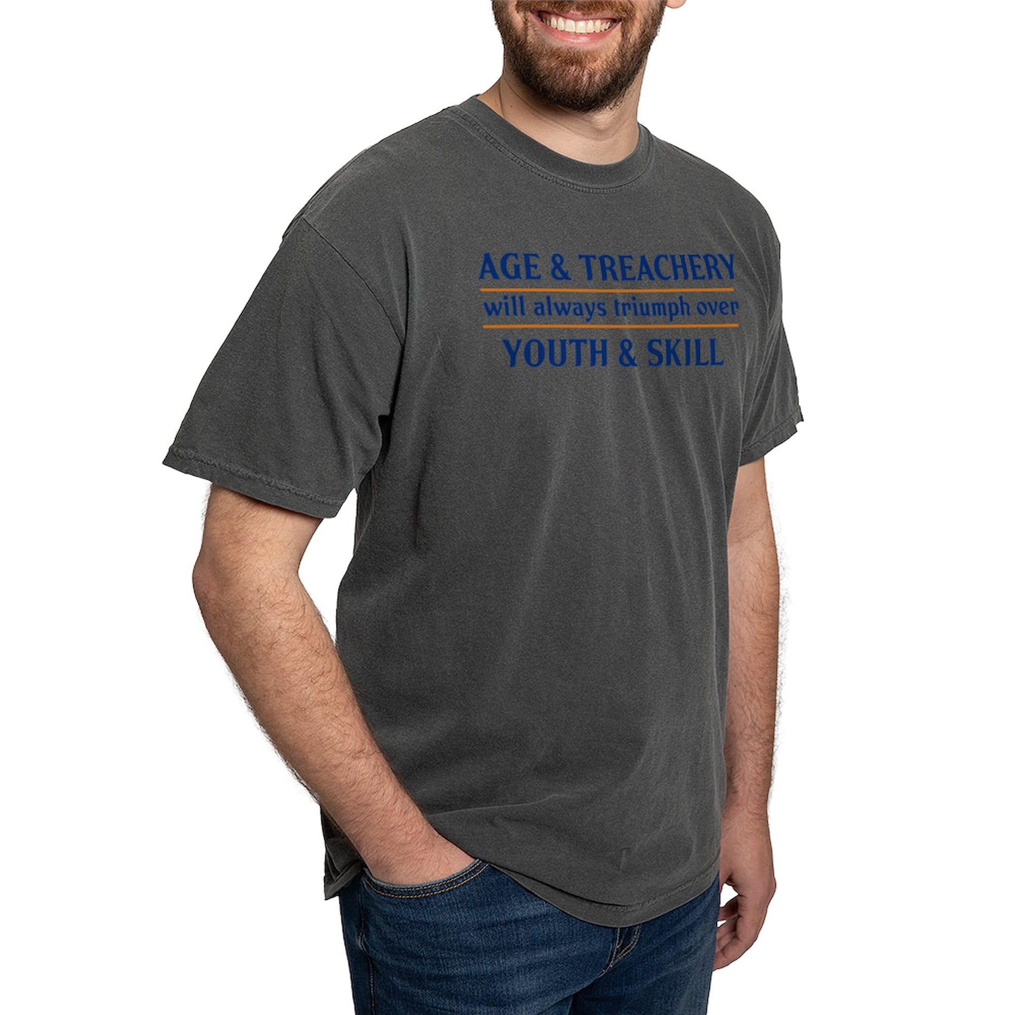Age and Treachery Will Always Win Men's T-Shirt | Comfort Colors® Premium Cotton Tee | Funny Sarcastic Graphic Tee for Casual Wear, Gifts & Everyday Outfits