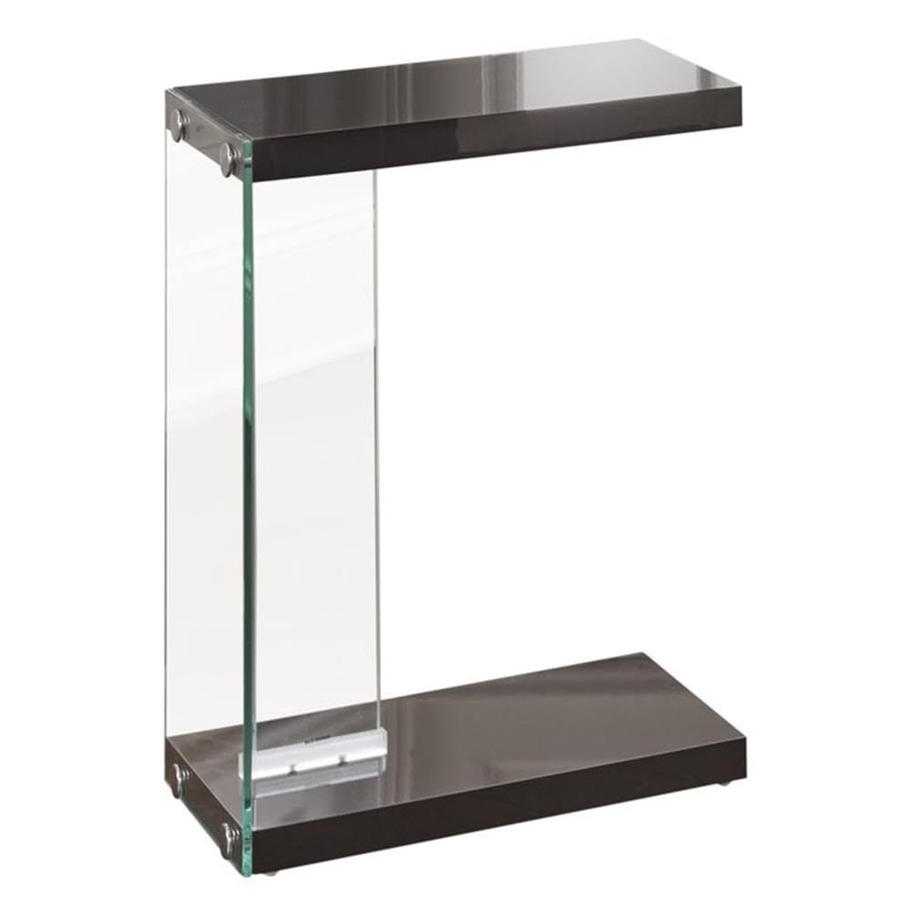 Black Finish Home Square Chairside End Table Set of 2 - Modern Side Tables for Living Room, Bedroom or Office - Perfect for Coffee, Books & Decor