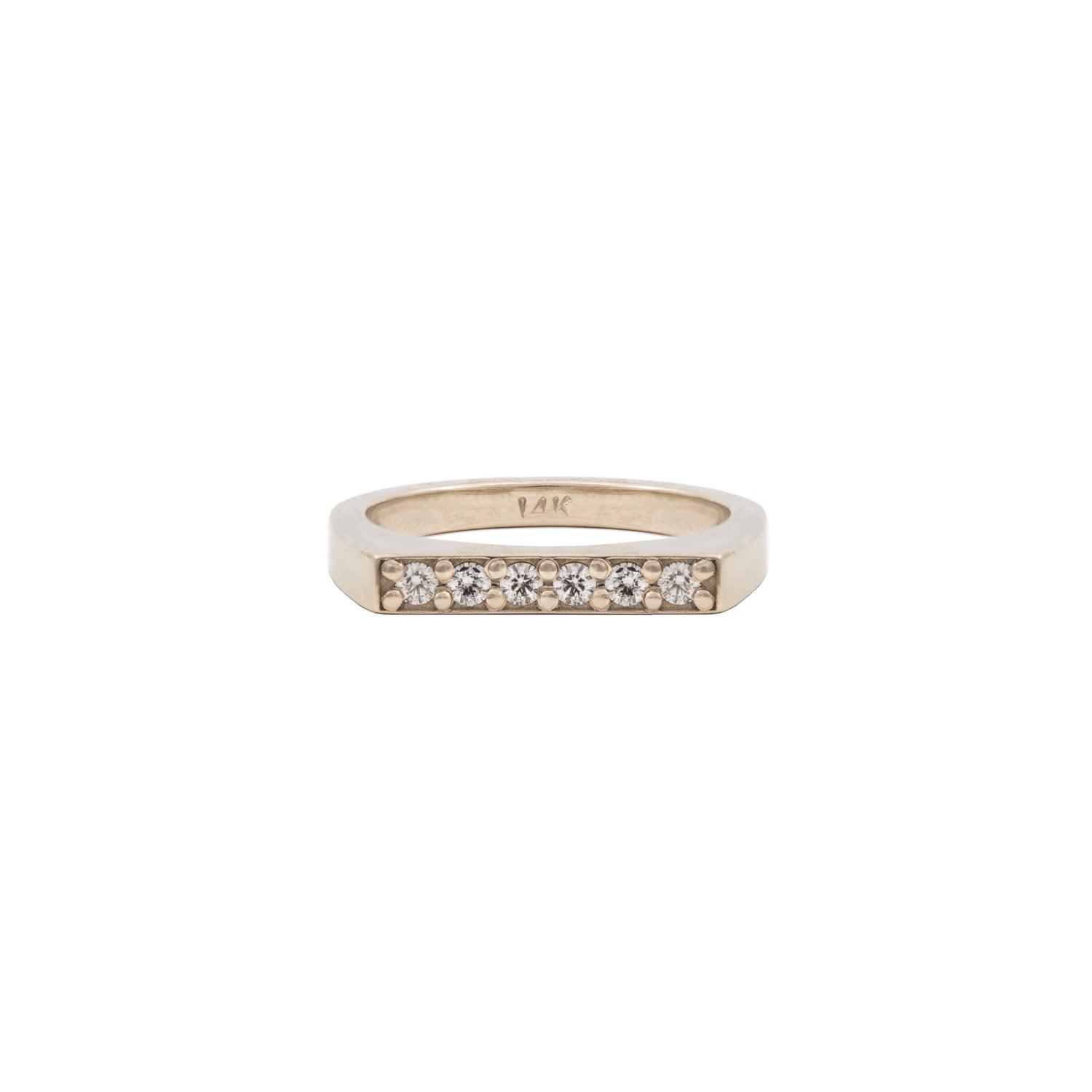 14K White Gold Diamond Ring for Women - Elegant Estelle Design, Perfect for Engagement, Wedding & Anniversary Gifts