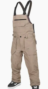 Volcom Roan Bib Overall - Chestnut Brown Denim Overalls for Men & Women | Durable Workwear & Casual Fashion for Outdoor Activities, Farming, and Everyday Wear