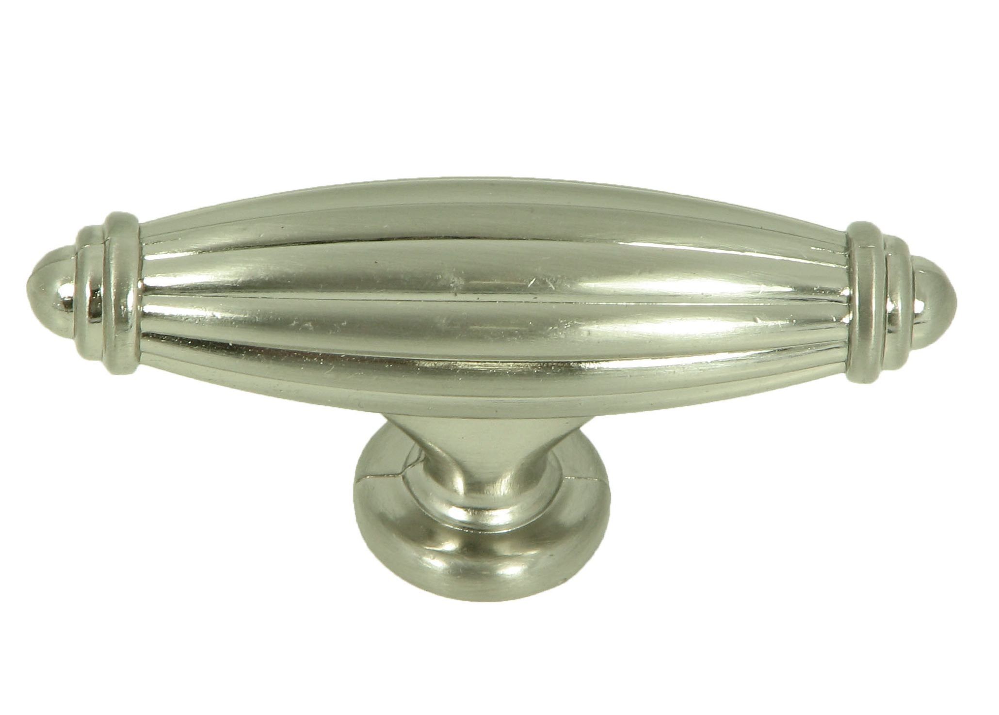 Satin Nickel Cabinet Knobs - Elegant Country Style Drawer Pulls for Kitchen, Bathroom & Furniture - 10 Pack (1.25 Inch) - Perfect for Farmhouse, Rustic & Vintage Home Decor