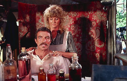 Original Tom Selleck 8x10 Photo from The Shadow Riders - #D3653 - Perfect for Movie Memorabilia Collectors and Western Film Fans