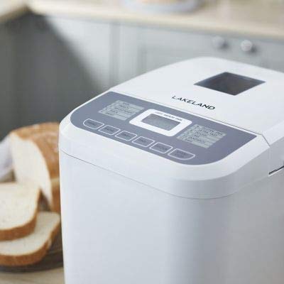 Lakeland Compact 1lb Daily Loaf Bread Maker Machine - White | Perfect for Small Kitchens, Homemade Fresh Bread, Breakfast & Family Meals