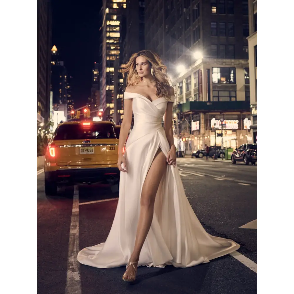 Maggie Sottero Darius Wedding Dress - Elegant A-Line Lace Gown for Brides | Perfect for Church, Beach & Garden Weddings