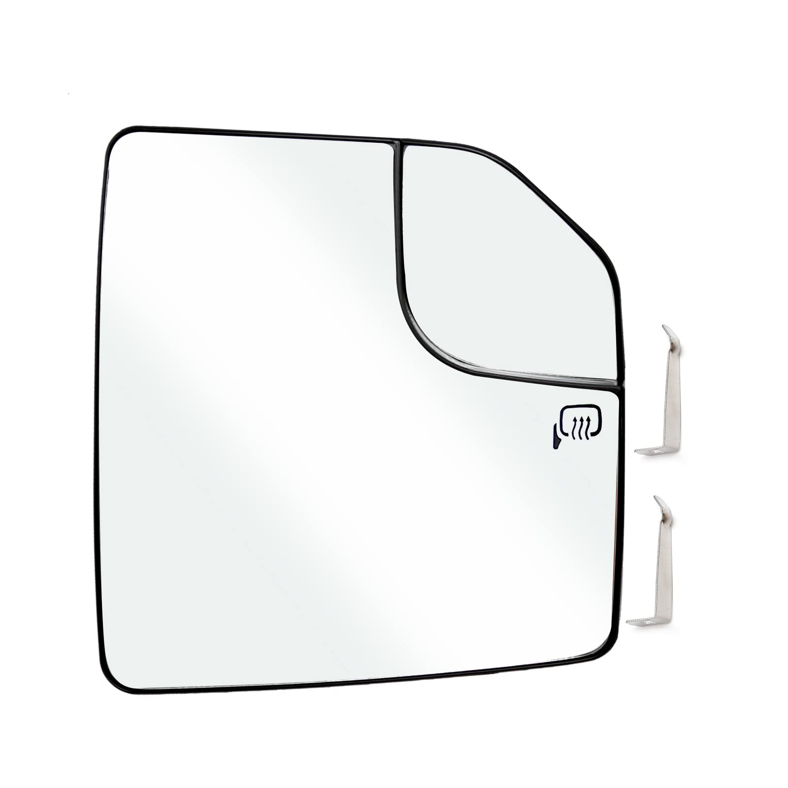 Heated Blind Spot Convex Mirror Replacement for Ford F150 2015-2020 - Passenger Side Rear View Mirror Glass with Defrost Function - Perfect for Winter Driving & Enhanced Safety