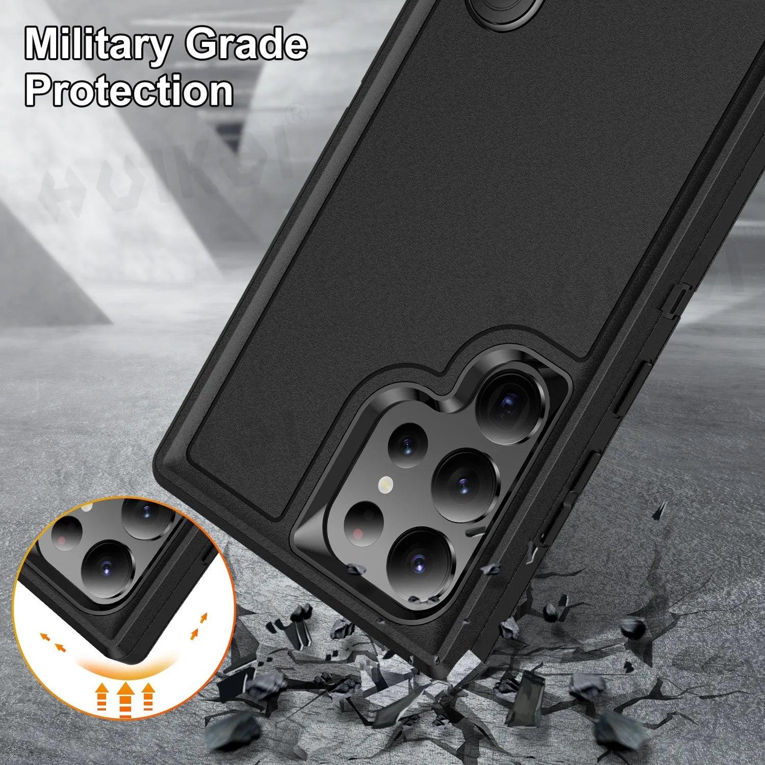 Samsung Galaxy S24 Ultra Rugged Shockproof Case - Heavy Duty Protection for Drops & Bumps - Perfect for Outdoor Adventures, Construction Work & Extreme Sports