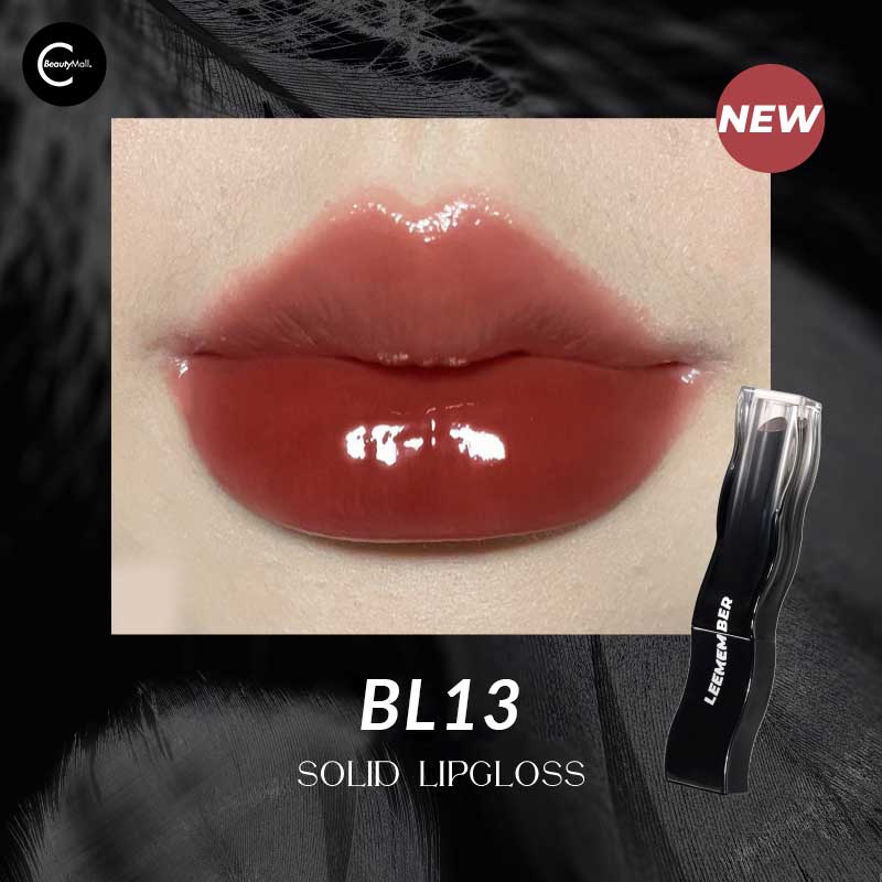 LEEMEMBER Feather Solid Lip Gloss - Long Lasting Hydrating Lipstick with Natural Shine, Vegan & Cruelty Free - Perfect for Daily Wear, Date Night & Special Occasions
