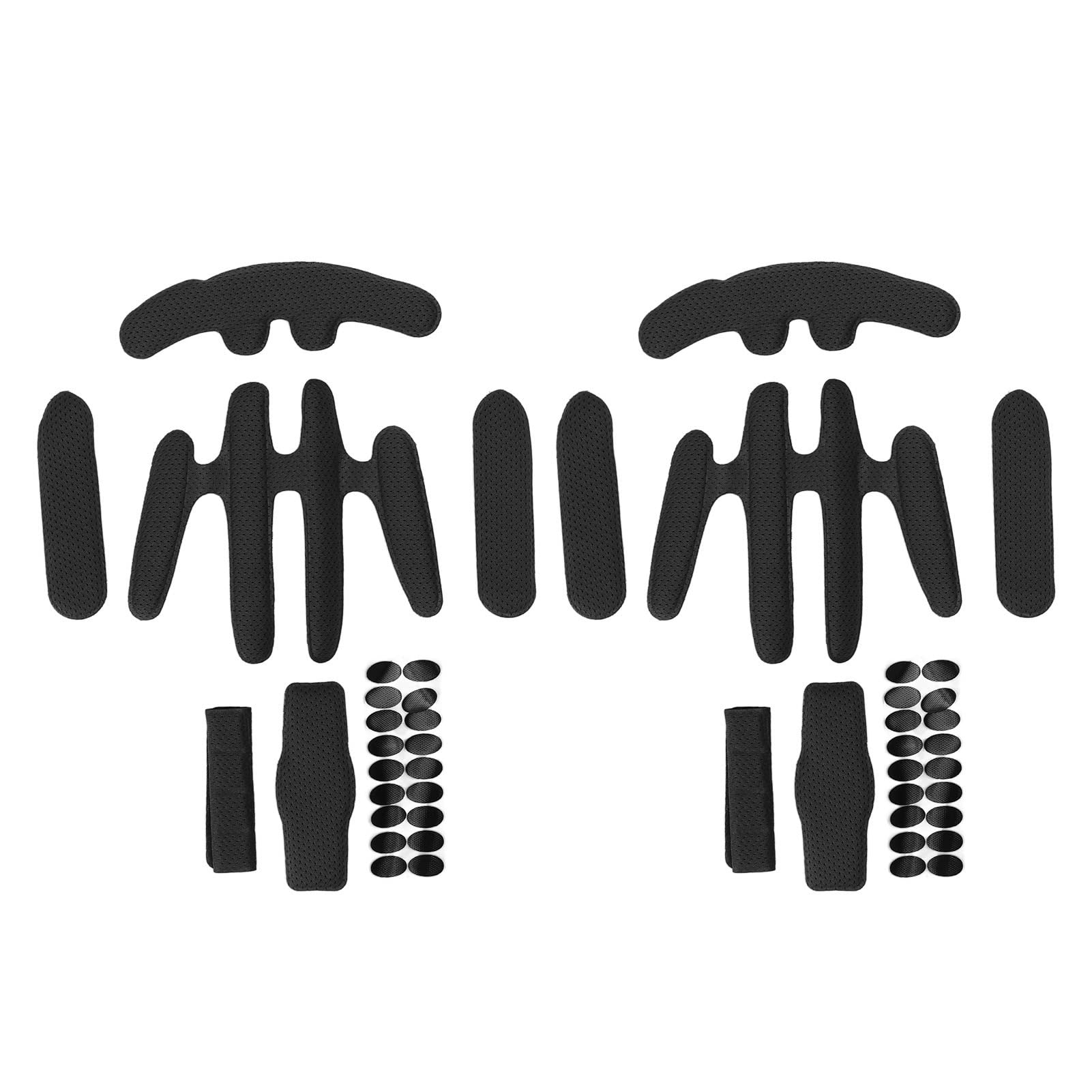 2 Sets Bike Helmet Padding Kit - Hot Pressing Sponge with Hook & Loop Liner for Electric Bicycle, Motorcycle & Cycling - Comfortable Replacement for Sweat Absorption & Safety Protection (Perfect for Commuting, Mountain Biking & Urban Riding)