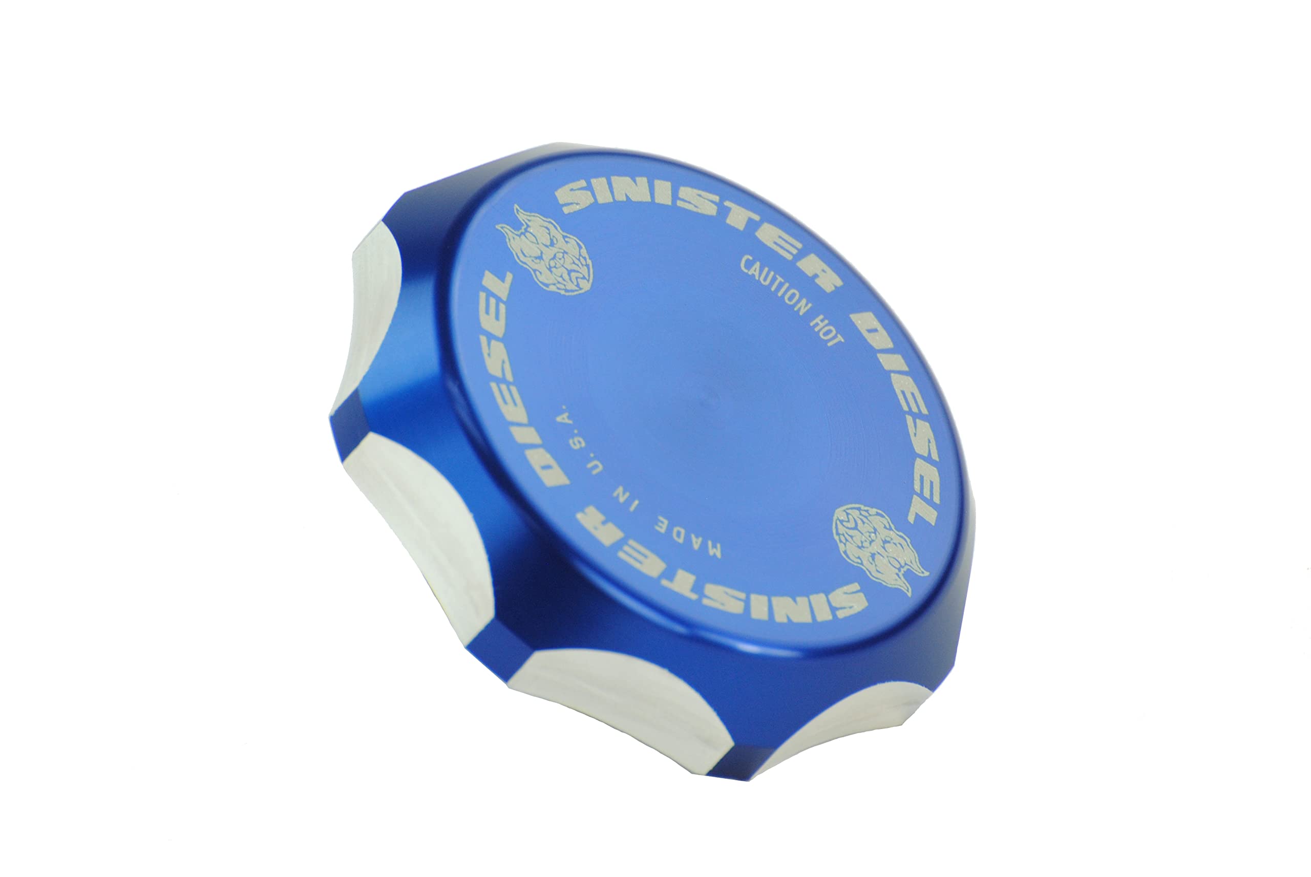 Sinister Diesel Oil Fill Cap Replacement for 1999-2010 Ford Powerstroke 7.3L/6.0L/6.4L & 2007.5-2019 Dodge Cummins 6.7L Engines - Heavy Duty CNC Machined Aluminum - Perfect for Off-Road, Towing & Performance Upgrades