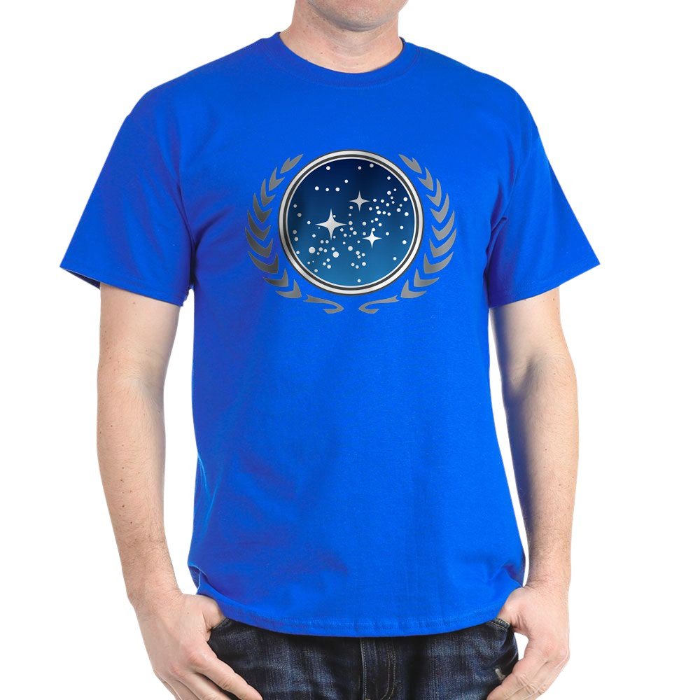 Star Trek Federation of Planets Dark T-Shirt - Graphic Tee for Sci-Fi Fans | Perfect for Cosplay, Conventions & Everyday Wear