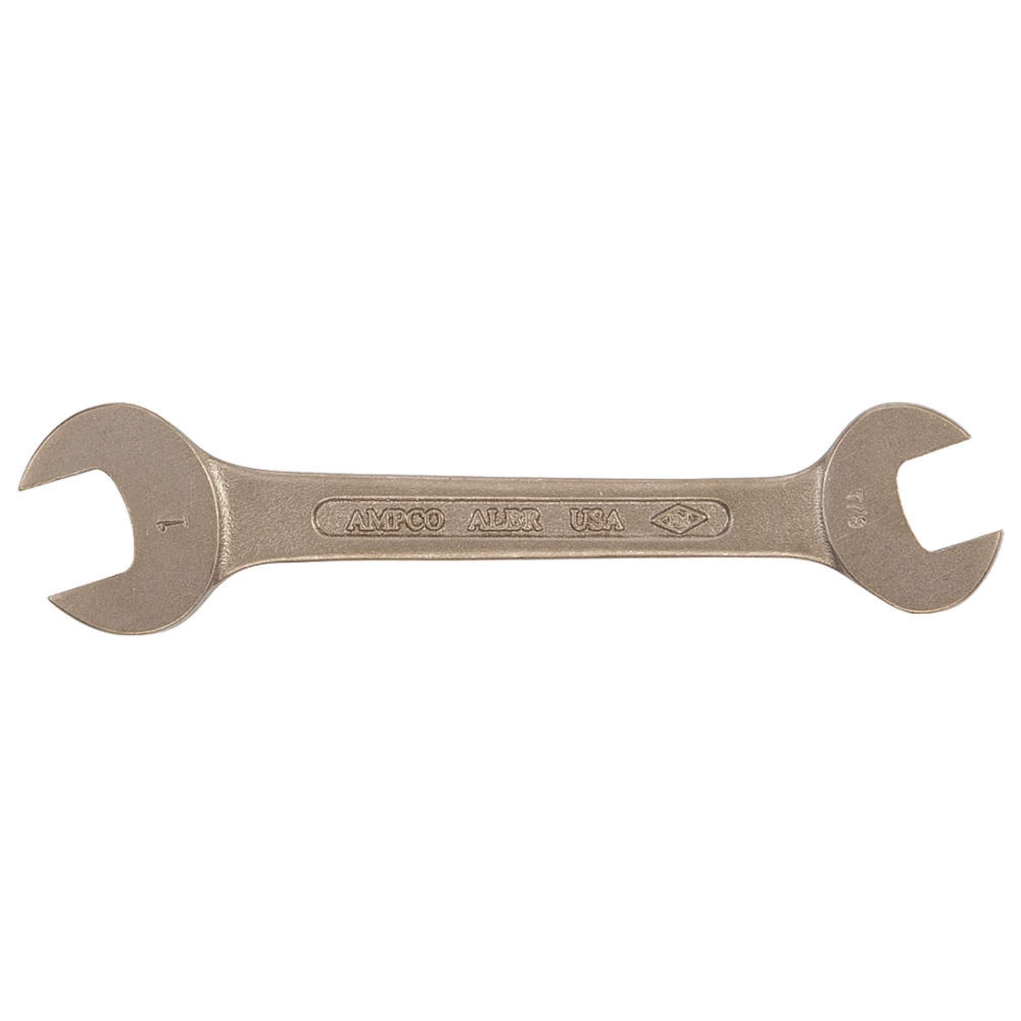 Ampco Safety Tools Non-Sparking Non-Magnetic Corrosion Resistant Double Open End Wrench 20x22mm - Ideal for Oil Refineries, Chemical Plants & Explosive Environments