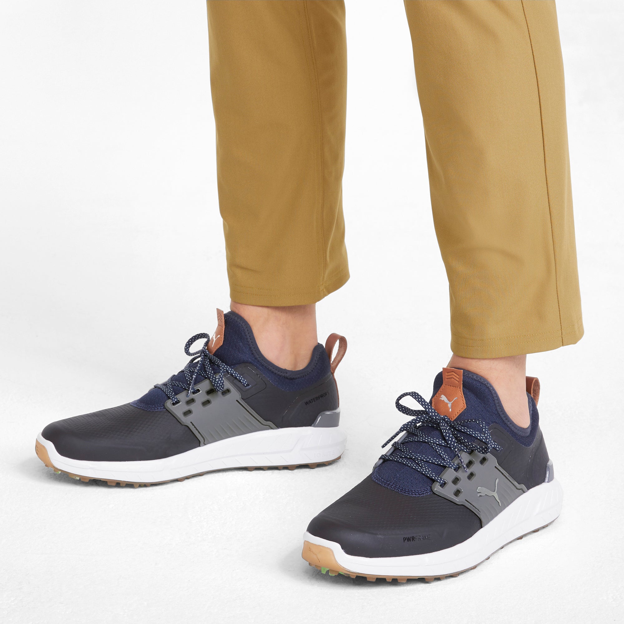 IGNITE ARTICULATE Men's Golf Shoes - Lightweight & Waterproof Spiked Golf Shoes for Men - Perfect for Walking the Course & Tournament Play