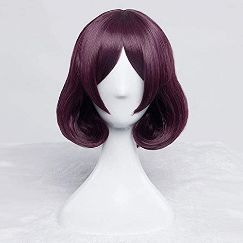 LCNING Anime Cosplay Wigs - Arena of Valor Short Hair Rose Wig for Cosplay, Halloween, Costume Parties + Free Wig Cap | Perfect for Cosplayers, Gamers, and Themed Events