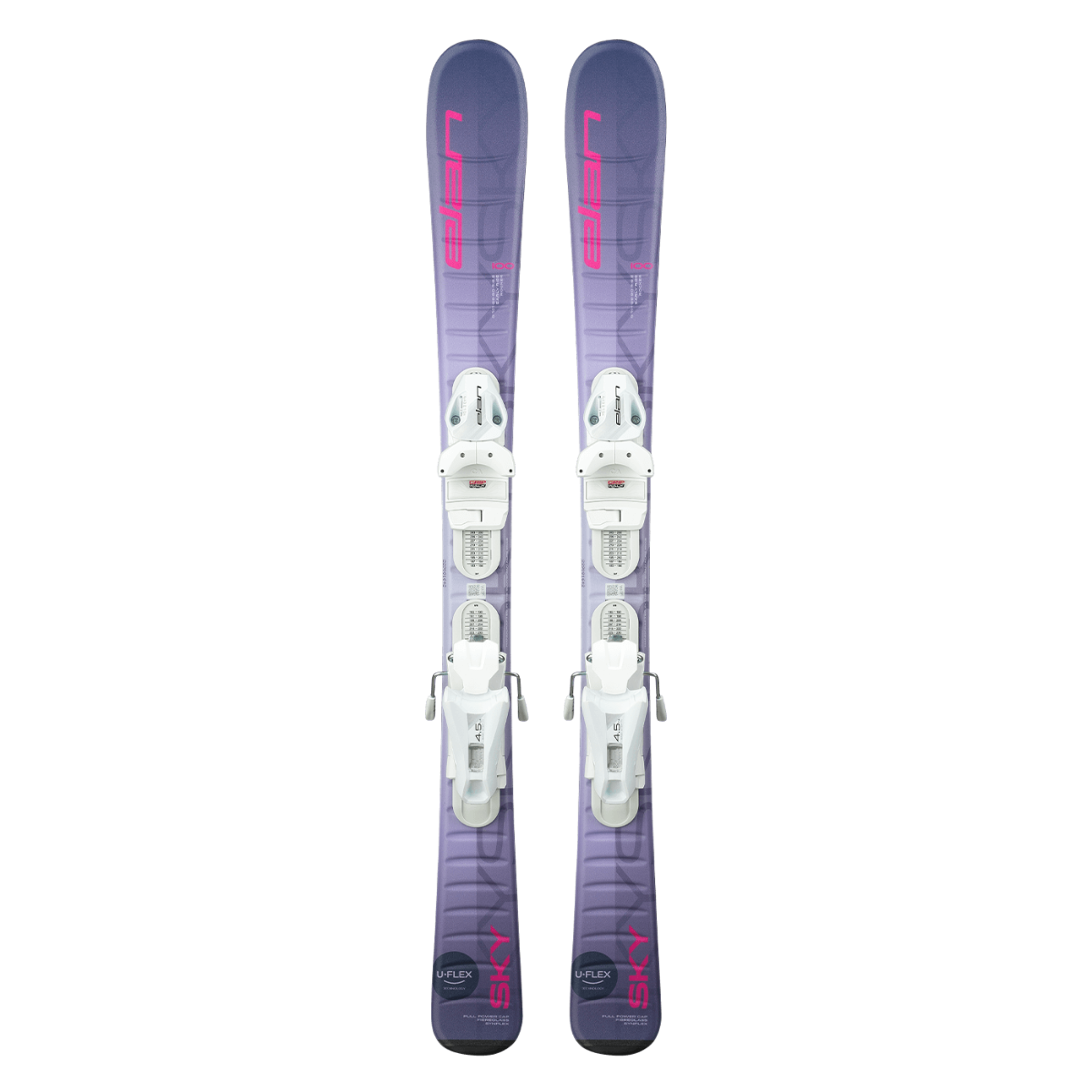 Elan SKY Junior Ski with EL 7.5 DB828022 Bindings - 2025 Model | Perfect for Kids' Skiing Lessons & Mountain Adventures