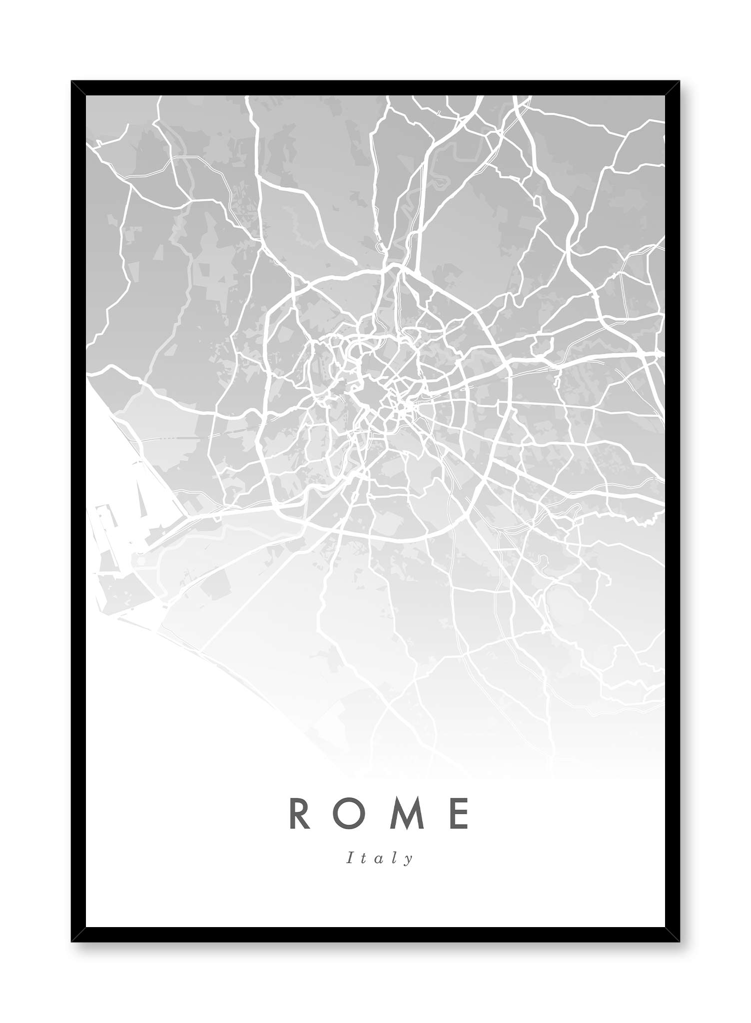 Rome Italy Map Poster - Vintage Travel Wall Art Decor for Home, Office & Classroom - Perfect for Geography Lovers & History Enthusiasts