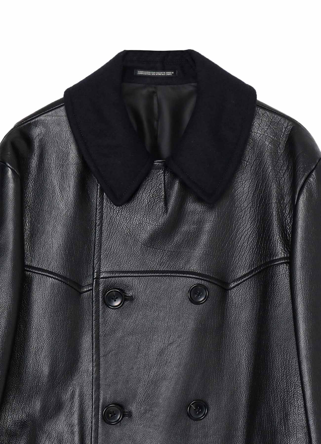 Premium Buffalo Leather P Coat for Men – Durable & Stylish Outerwear for Motorcycle Riding, Casual Wear & Outdoor Adventures
