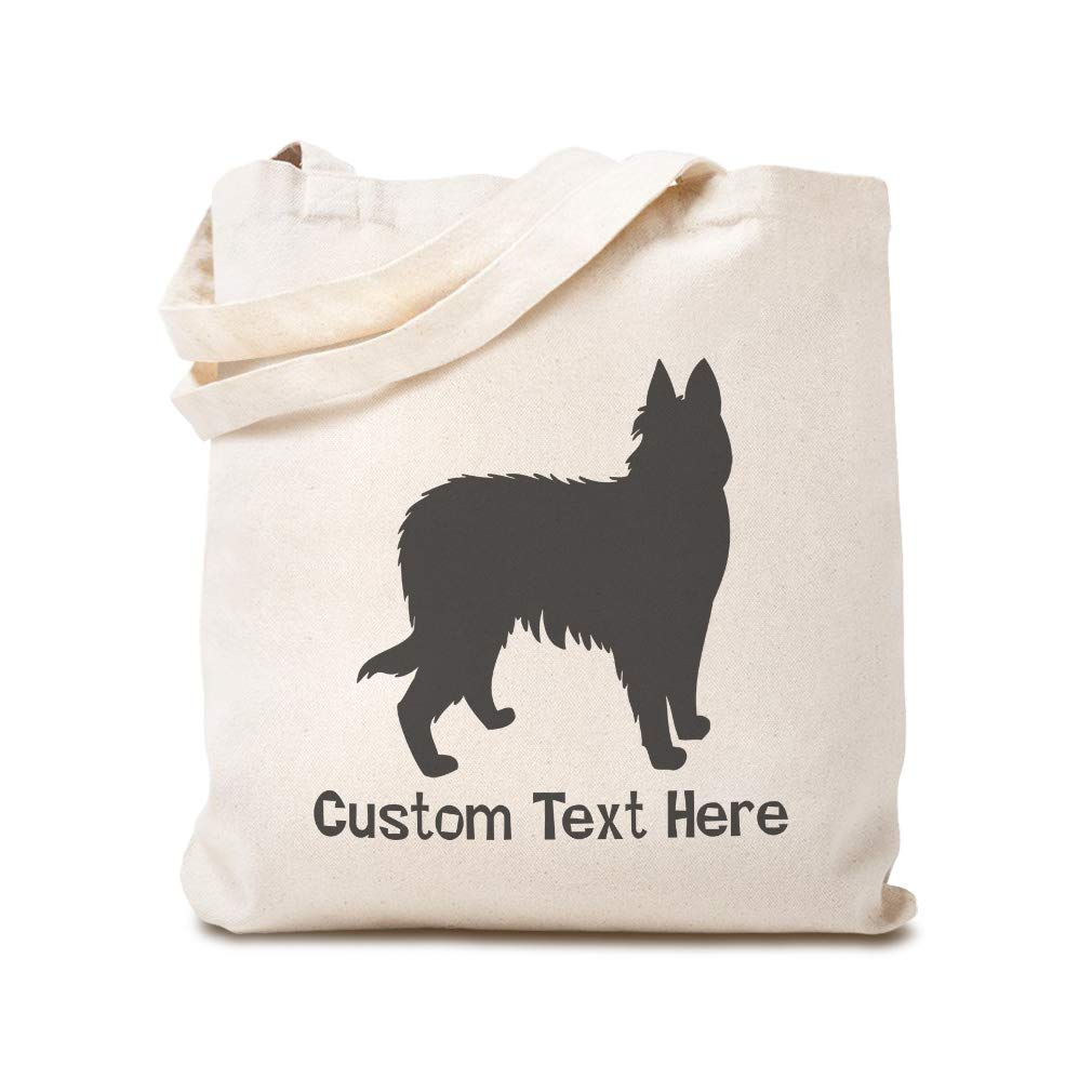 Custom Canvas Tote Bag with Berger Picard Silhouette - Eco-Friendly Reusable Shopping & Beach Bag for Women - Perfect for Groceries, Travel, and Outdoor Activities