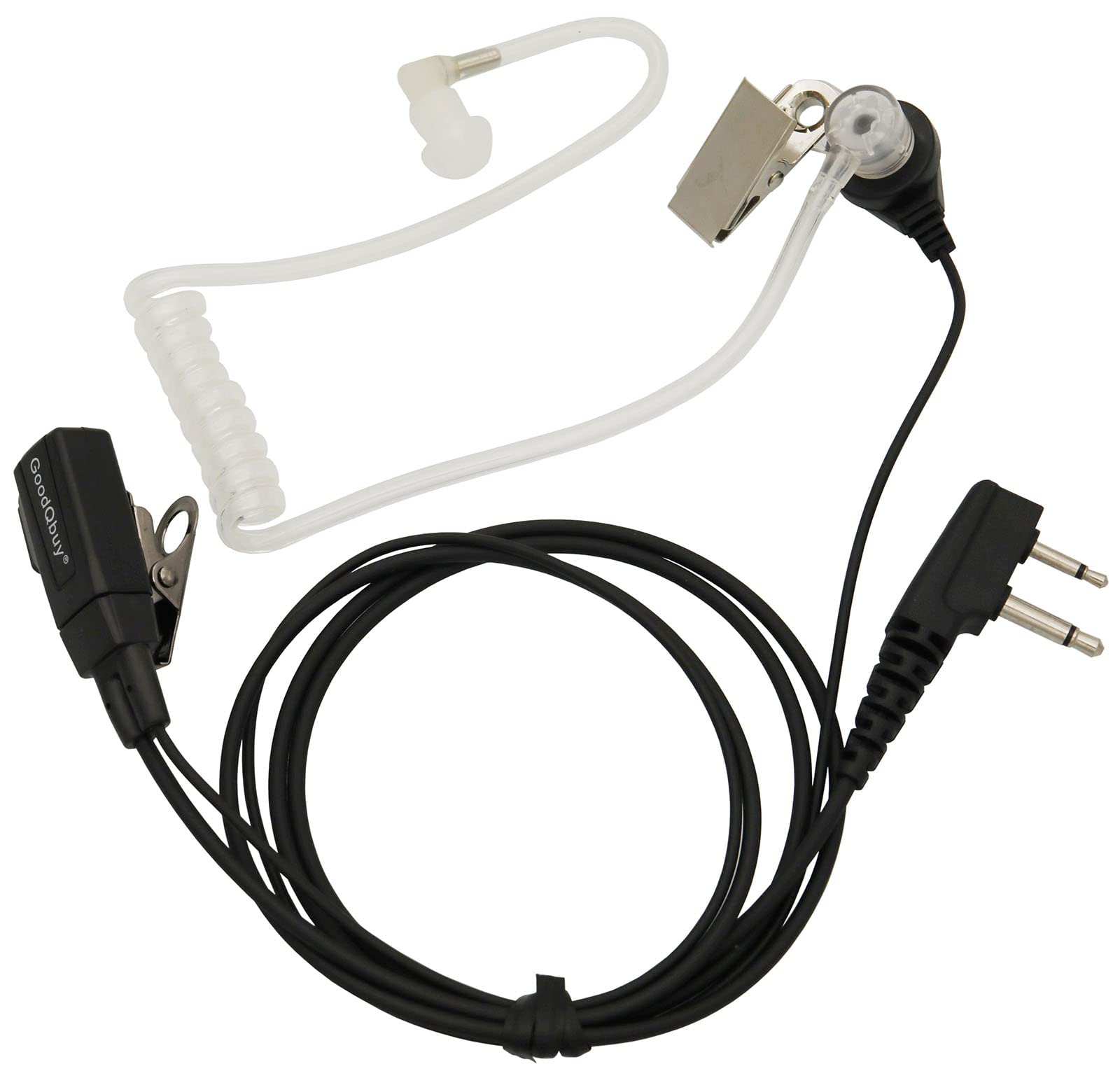Midland Walkie Talkie Earpiece - 5 Pack Covert Acoustic Tube Headset with PTT Button | Compatible with Midland GXT1000VP4, LXT500VP3, GXT1050VP4, GXT1000XB | Ideal for Security, Construction & Outdoor Adventures