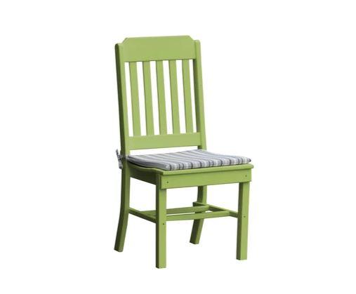 A & L Furniture Traditional Dining Chair - Solid Wood Upholstered Seat - Elegant Home Dining Room Furniture for Kitchen, Living Room & Office