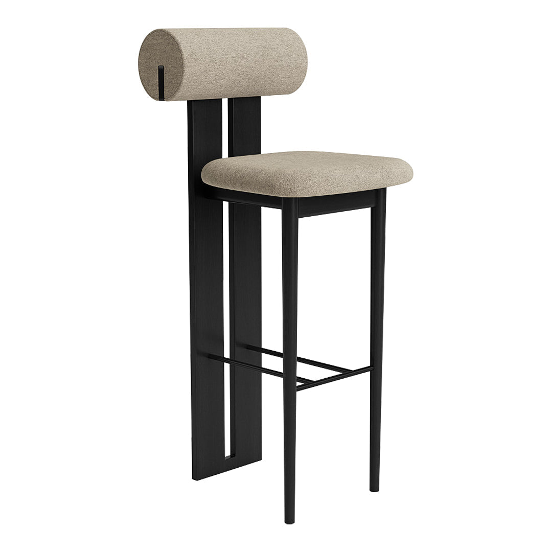 Norr11 Hansen Hyldahl Hippo Bar Stool - Modern Scandinavian Bar Chair for Kitchen, Dining & Lounge - Perfect for Home, Cafe & Restaurant Decor