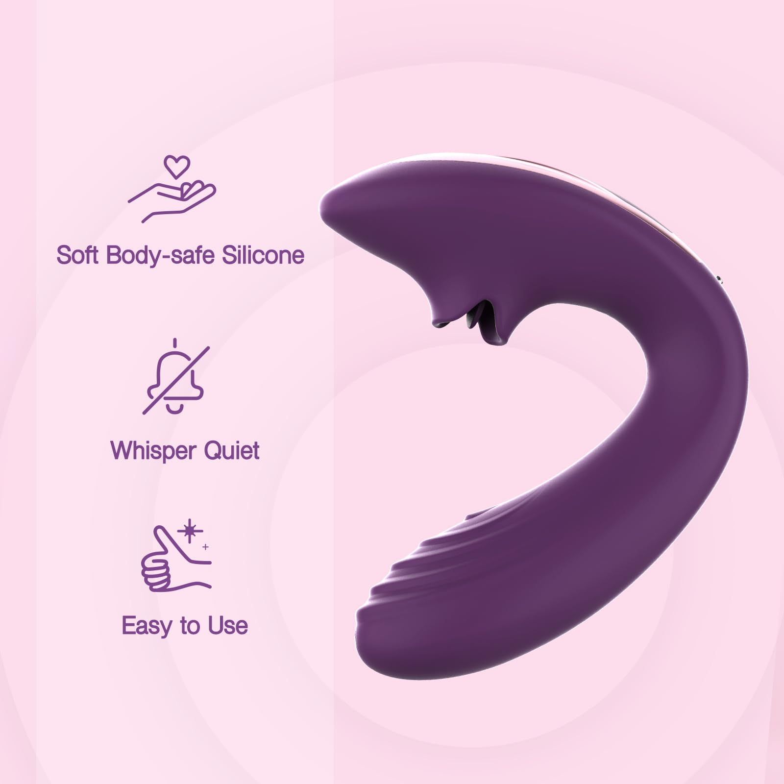 Tracy's Dog Clitoral Stimulator & G-Spot Vibrator - Remote Control Adult Toy for Women & Couples with 7 Licking & 10 Vibration Patterns - Purple Sex Toy for Double Pleasure - Perfect for Solo Play & Intimate Couple Moments